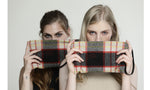 Load image into Gallery viewer, One of A Kind Plaid Wool Hand Stitched Wristlet purse
