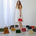 Load image into Gallery viewer, Gray Suede MINI BAG
