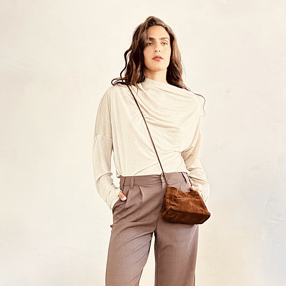 Brown Suede MINI BAG (Copy)