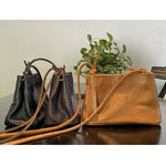 Load image into Gallery viewer, Brown Waffle Leather MINI BAG

