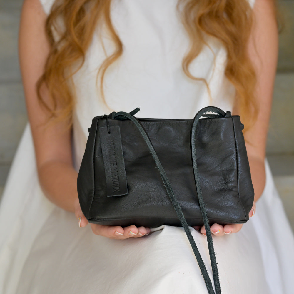 Wine Red Leather MINI BAG – Caroline Mazurik Handbags