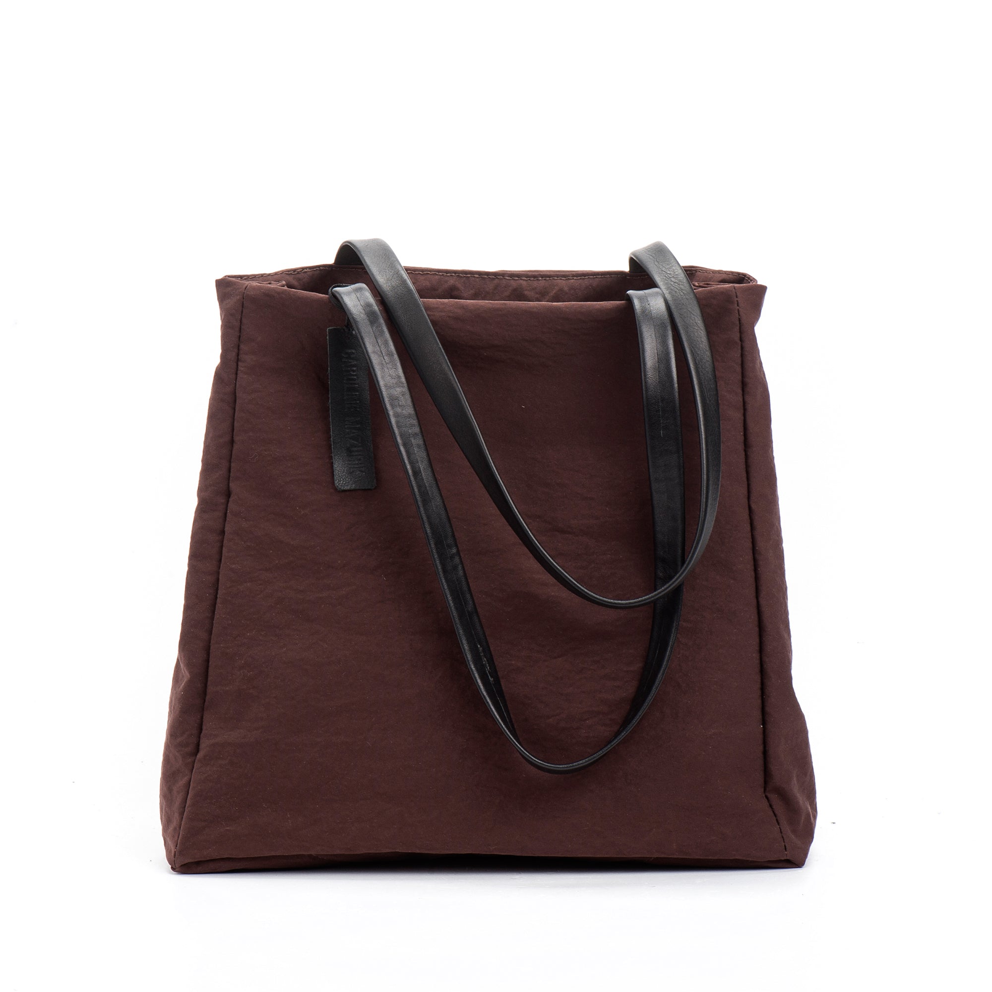 Coffee-Brown Fabric Bag