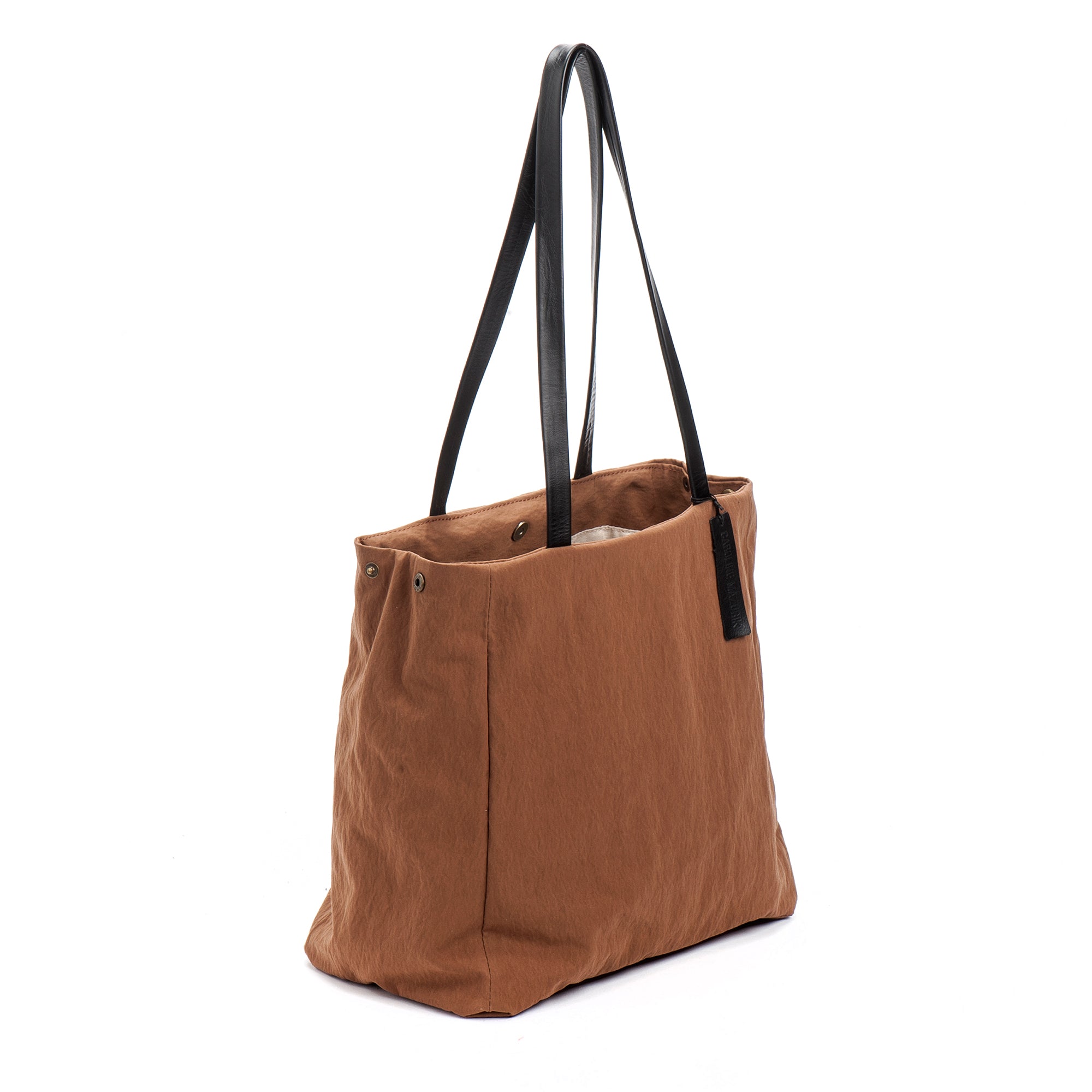 Coffee-Brown Everyday perfect Lightweight Fabric Tote Bag, shoppers Bag