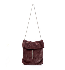 Bordeaux Evening Elegant metal chain Bag, Medium size everyday handbag Purse