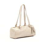 Load image into Gallery viewer, White Leather Shoulder Handbag medium perfect size Italian leather woman bag
