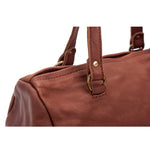 Load image into Gallery viewer, Brick Brown Leather Shoulder Handbag medium perfect size Italian leather woman bag

