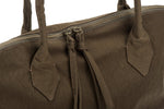 Load image into Gallery viewer, Oversize Olive Green vegan shoulder fabric tote bag Vegan Large Tote Bag
