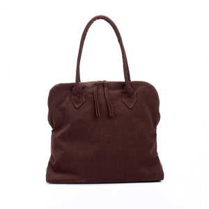 YOKO Dark Brown Vegan Lightweight Fabric Bag