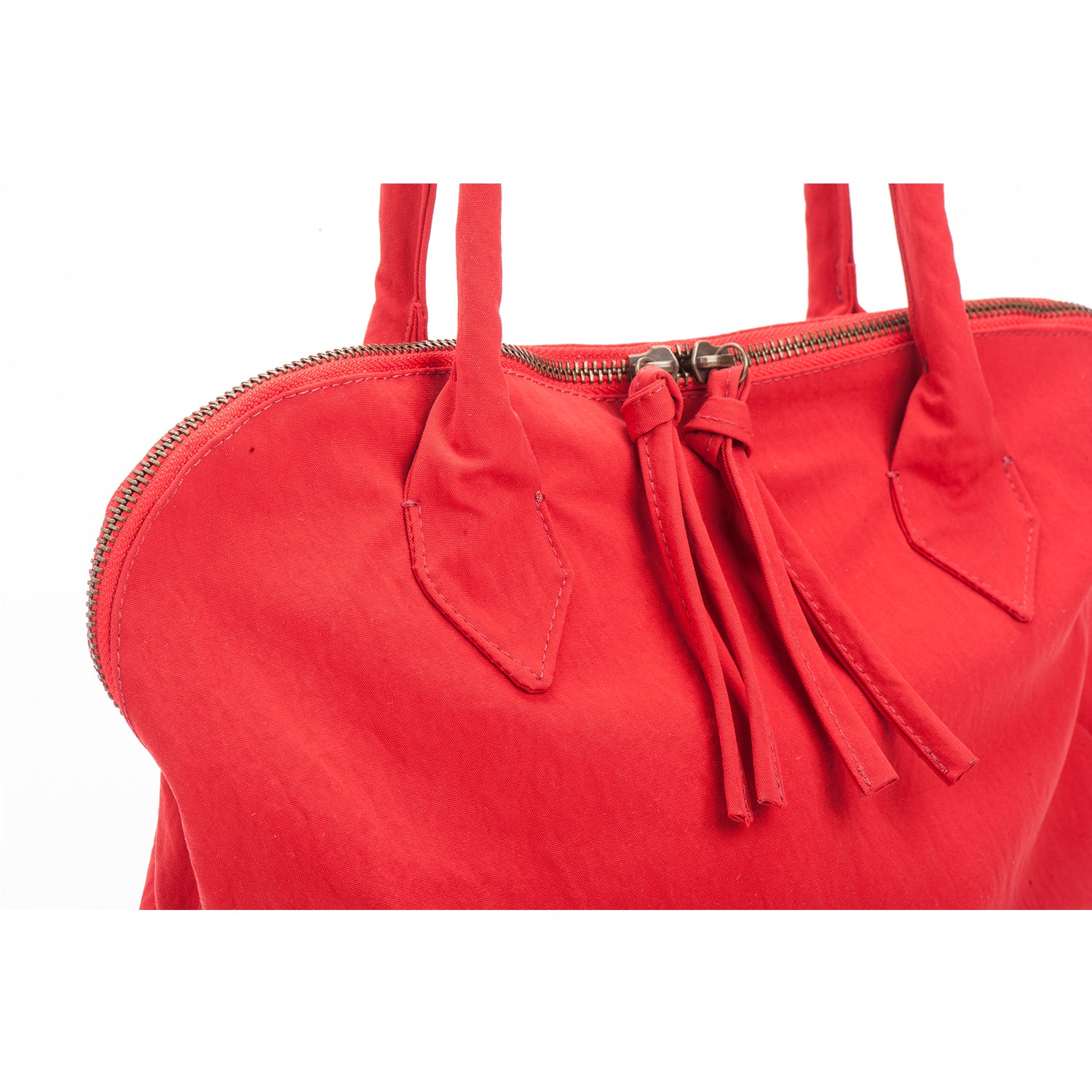 YOKO Red Vegan Lightweight Fabric Bag