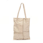 Load image into Gallery viewer, White Leather Square Stitches Tote Bag White shoulder bag
