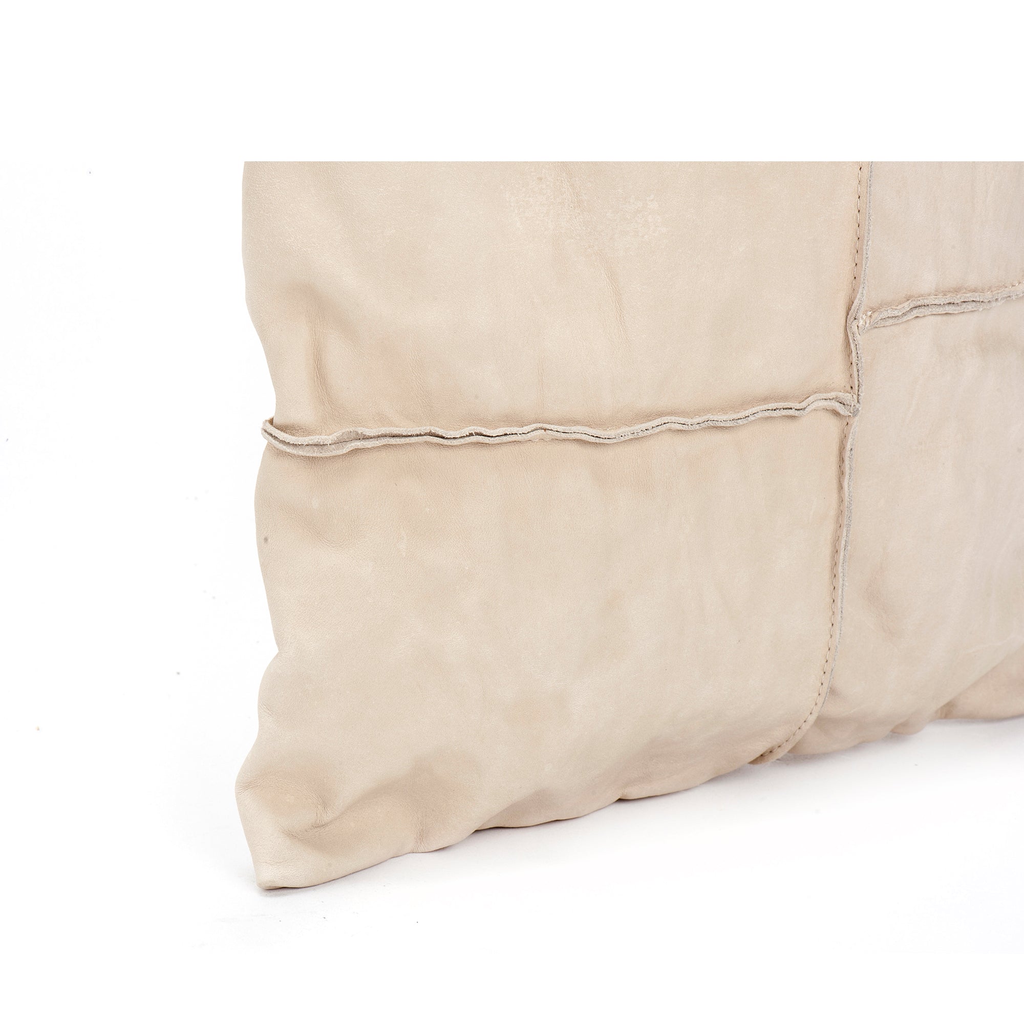 White Leather Square Stitches Tote Bag White shoulder bag