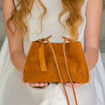 Load image into Gallery viewer, Camel Suede MINI BAG
